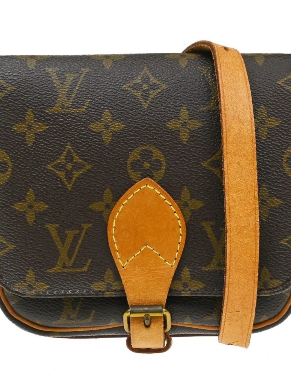 Best06 LOUIS VUITTON CARTOUCHIERE PM SHOULDER BAG MONOGRAM M51254 8911SL NQ10343